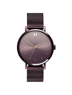 DOT Womens Watch, 36 MM | Stainless Steel Mesh Band, Analog Minimalist Watch