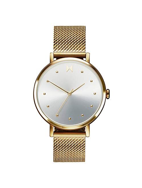 MVMT DOT Womens Watch, 36 MM | Stainless Steel Mesh Band, Analog Minimalist Watch