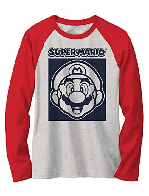 Nintendo Boys Super Mario Bros, Mario Kart Long Sleeve Graphic Tee Shirt Top