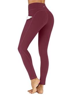 TOREEL Leggings with Pockets Yoga Pants for Women High Waisted Workout Leggings for Women Tummy Control Workout Pants