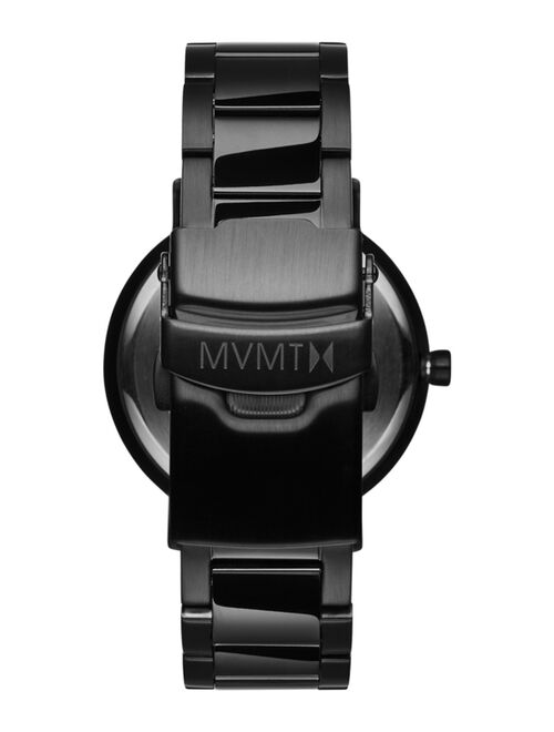 MVMT Signature II Obsidian Raven Black Stainless Steel Bracelet Watch 34mm