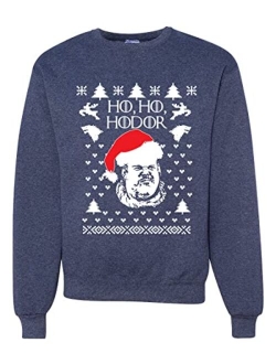 Ho Ho Hodor GoT Ugly Christmas Sweater Unisex Crewneck Graphic Sweatshirt