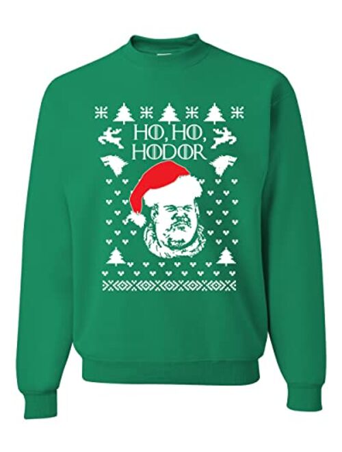 Ho Ho Hodor GoT Ugly Christmas Sweater Unisex Crewneck Graphic Sweatshirt