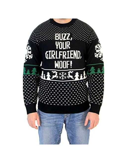 Home Alone Buzz Your Girlfriend Woof Ugly Christmas Sweater