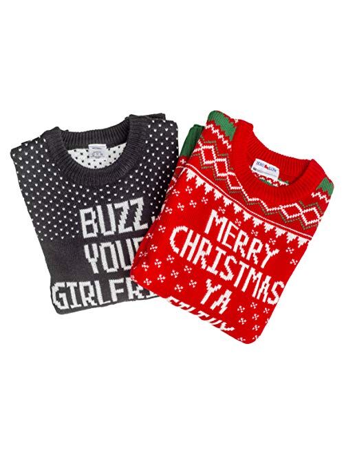 Home Alone Buzz Your Girlfriend Woof Ugly Christmas Sweater