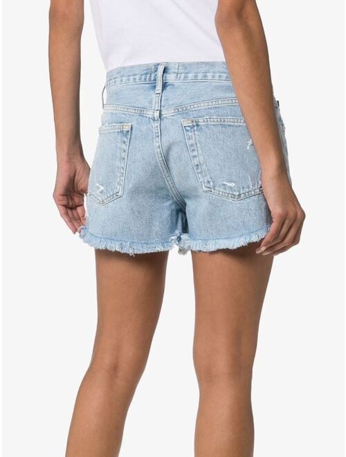 AGOLDE Distressed Denim Shorts