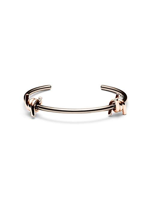 MVMT Women's Double Barbed Cuff Bracelet | Open Closure, Stainless Steel