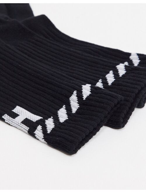 Helly Hansen 3 pack logo socks in black