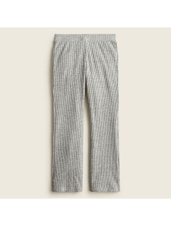 Girls' ribbed flare sweatpants