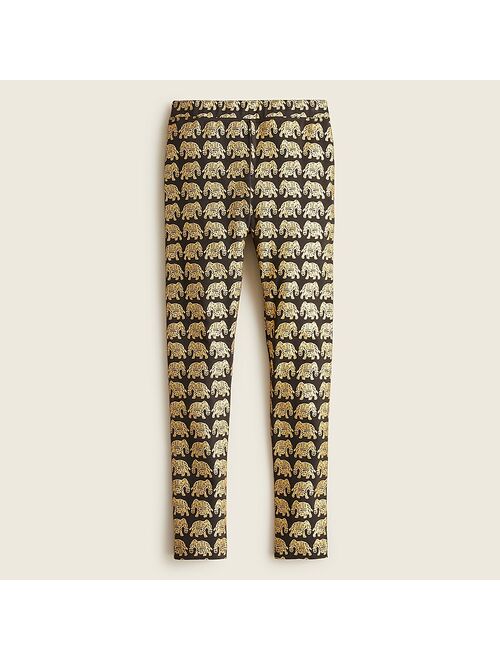 J.Crew Girls' everyday leggings in foil block print