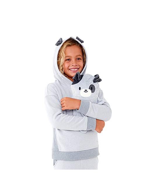 Cubcoats Kids Transforming 2 in 1 Pullover Sweatshirt with Hood and Convertible Soft Character Plushie