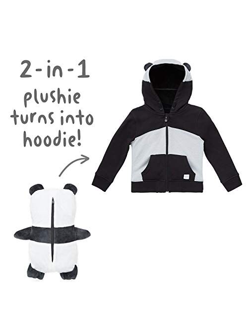 Cubcoats Kids Transforming 2 in 1 Hoodie Sweater Jacket and Soft Character Plushie