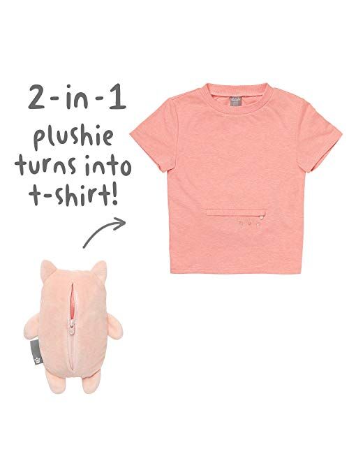 Cubcoats Kali The Kitty 2 in 1 Transforming Tee Shirt and Soft Plushie