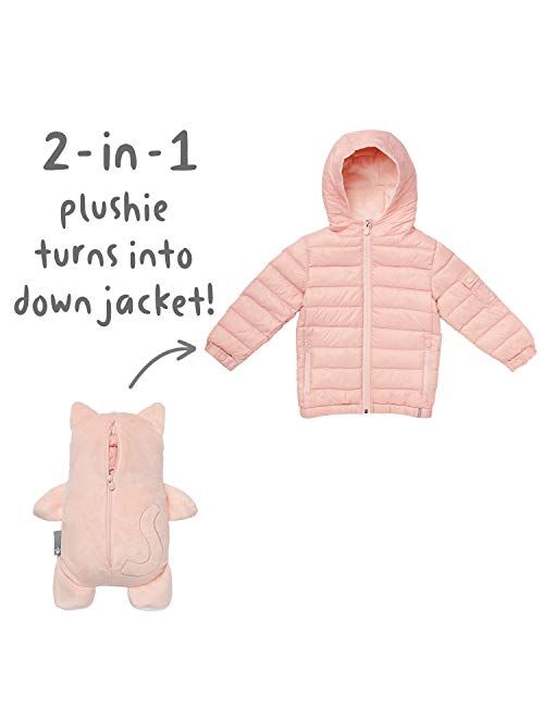 Cubcoats Kali The Kitty 2 in 1 Transforming Down Jacket Hoodie & Soft Plushie