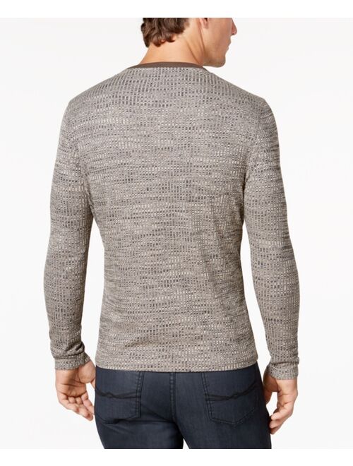 Alfani Men's Textured Space-Dyed Stretch Henley, Created for Macy's