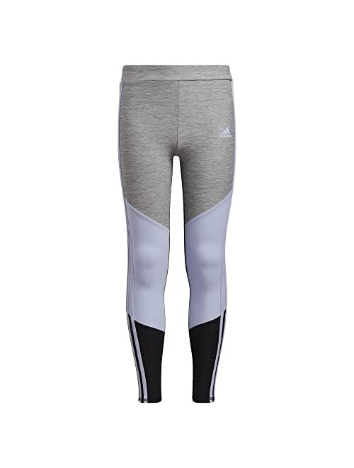 Adidas Color-Block Melange Tights (Big Kids)