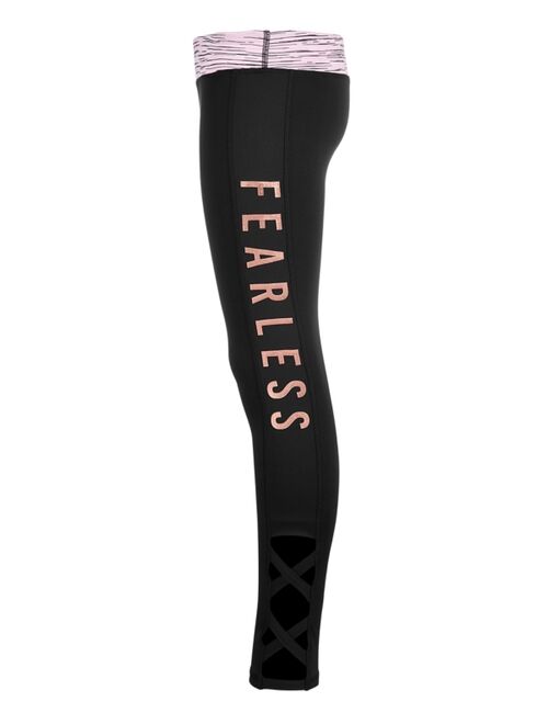 Ideology Big Girls Fearless Caged Leggings, Created for Macy's