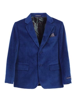 Boys Formal Velvet Blazer