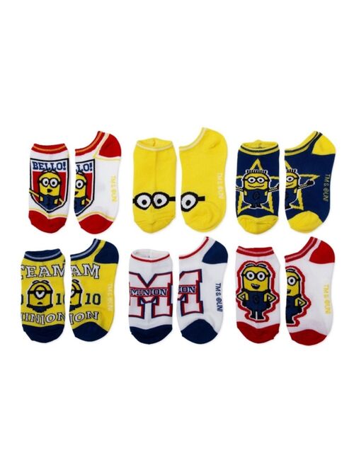 Despicable Me No-Show Socks, 6-Pack, Little Boys & Big Boys