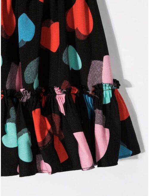 Stella McCartney Kids hearts twill Skirt