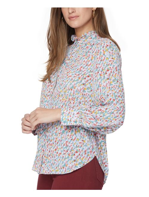 Nydj Ruffle-Neck Blouse