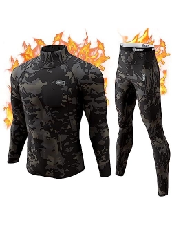 Thermal Underwear Set Winter Hunting Gear Sport Long Johns Base Layer Bottom Top Midweight