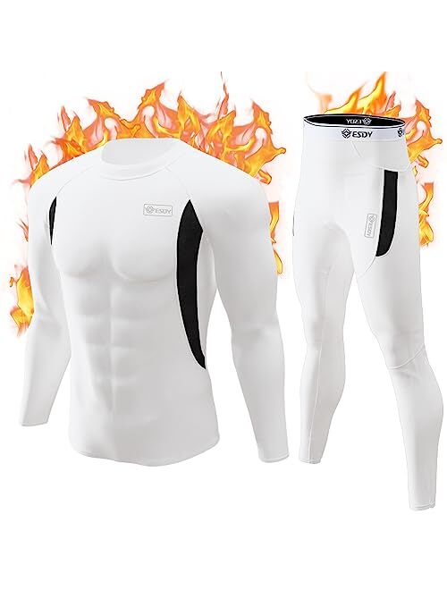 Thermal Underwear Set Winter Hunting Gear Sport Long Johns Base Layer Bottom Top Midweight