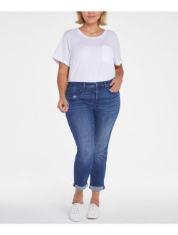 Plus Size Margot Girlfriend with Roll Cuffs Jeans