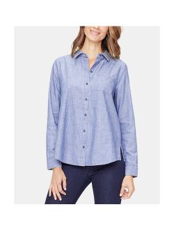 Cotton Chambray A-Line City Shirt