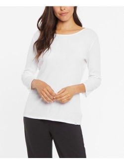 Women's 3/4 Sleeve Ribbed Tee