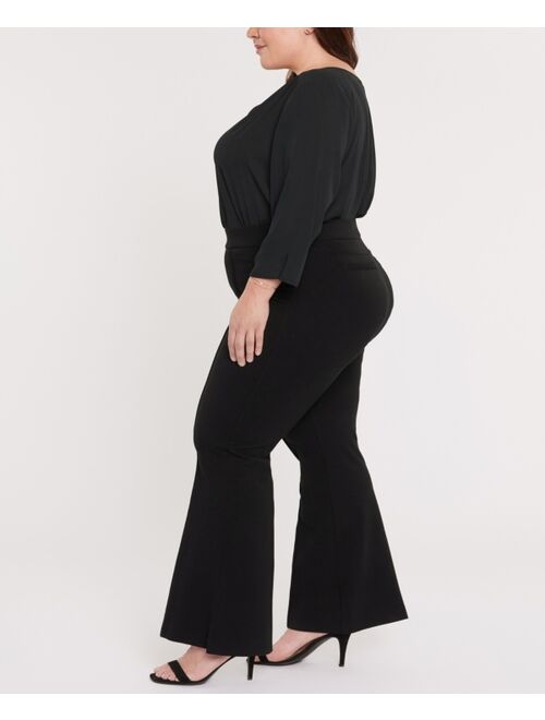 Nydj Plus Size Sculpt-Her Pull On Ponte Flare Leg Pant