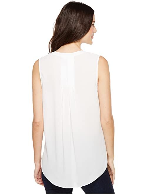 Nydj Sleeveless Pintuck Pleat Back