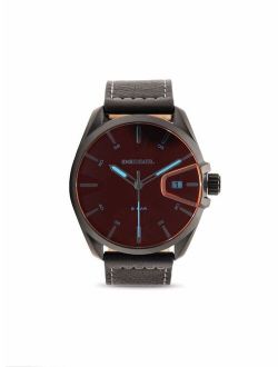 MS9 three-hand analog watch 44mm