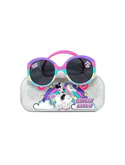 Minnie Mouse Kids Sunglasses for Girls, Toddler Sunglasses with Kids Glasses Case