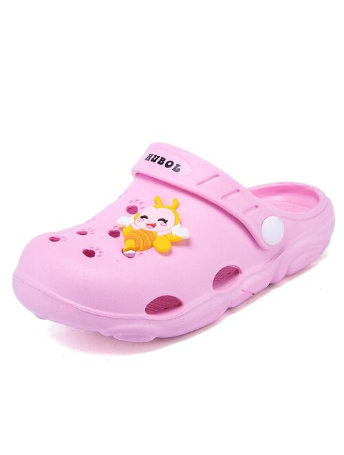 2020 New Kids Sandals Bee Cute Mules Clogs Summer Baby Boys Girls Flat Toddler Slippers Children Garden Shoes