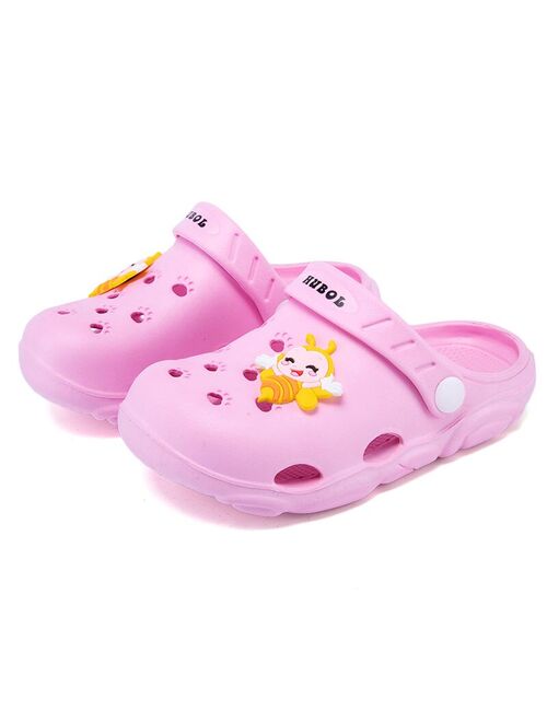 2020 New Kids Sandals Bee Cute Mules Clogs Summer Baby Boys Girls Flat Toddler Slippers Children Garden Shoes