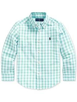 Kids Boy's Plaid Cotton Poplin Shirt (Big Kids)