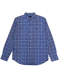 Kids Boy's Plaid Cotton Poplin Shirt (Big Kids)