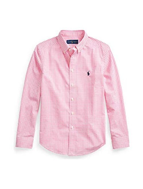 Polo Ralph Lauren Kids Boy's Plaid Cotton Poplin Shirt (Big Kids)