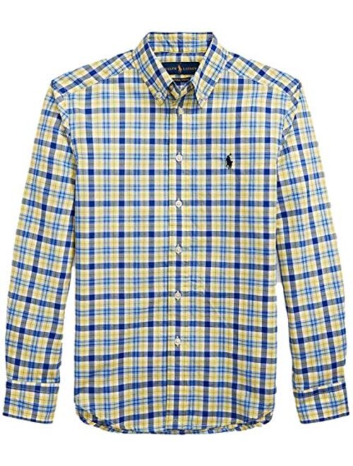 Polo Ralph Lauren Kids Boy's Plaid Cotton Poplin Shirt (Big Kids)