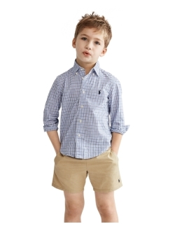 Toddler and Little Boys Cotton Poplin Sport Shirt