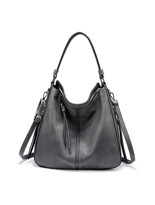 Realer Handbags for Women Hobo Bags Large Crossbody Shoulder Bag Vegan Faux Leather