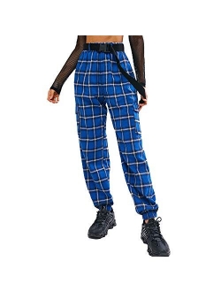 Women's High Waisted Solid Jogger Pants Outdoor Cargo Pants