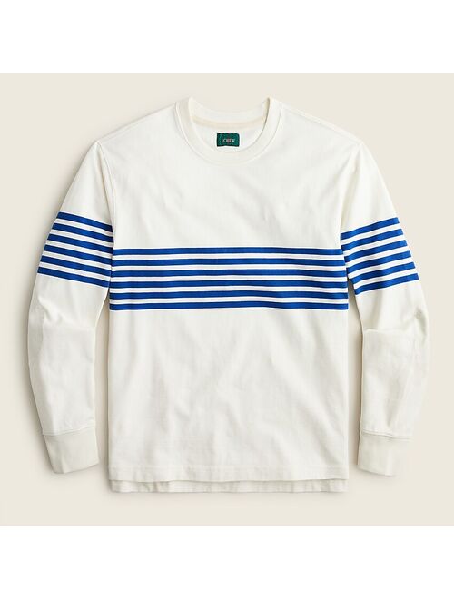 J.Crew Rugby crewneck shirt in chest stripe