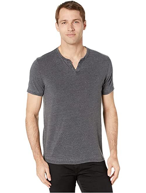 Lucky Brand Burnout Button Notch Shirt