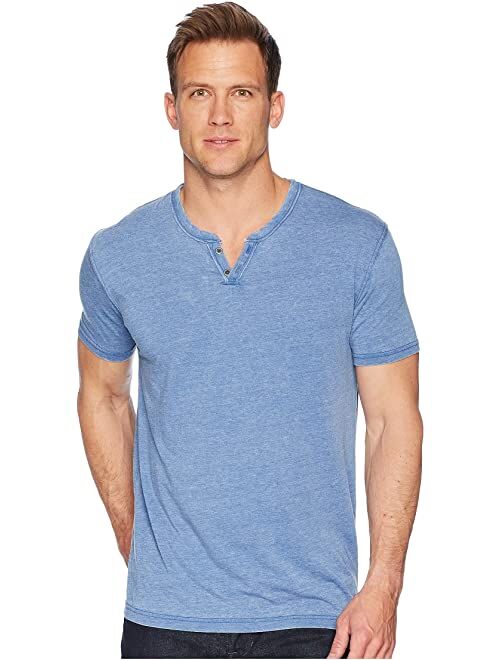 Lucky Brand Burnout Button Notch Shirt