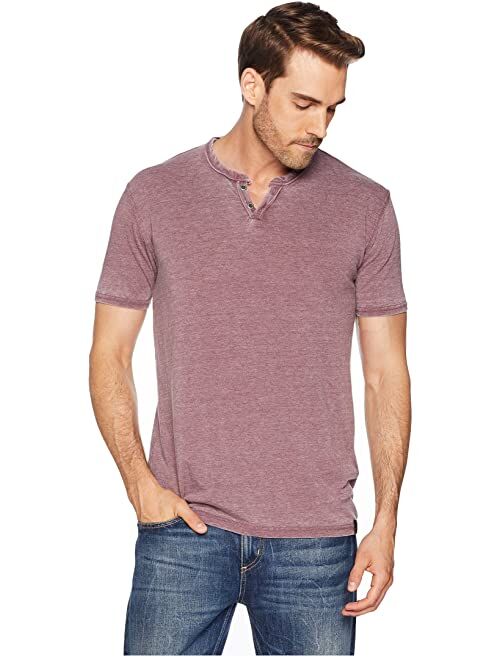 Lucky Brand Burnout Button Notch Shirt