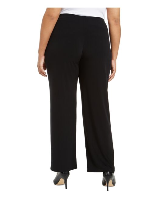 Alfani Plus Size Knit Wide-Leg Pant, Created for Macy's