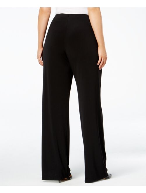 Alfani Plus Size Knit Wide-Leg Pant, Created for Macy's