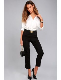 Aisha Black Trouser Pants